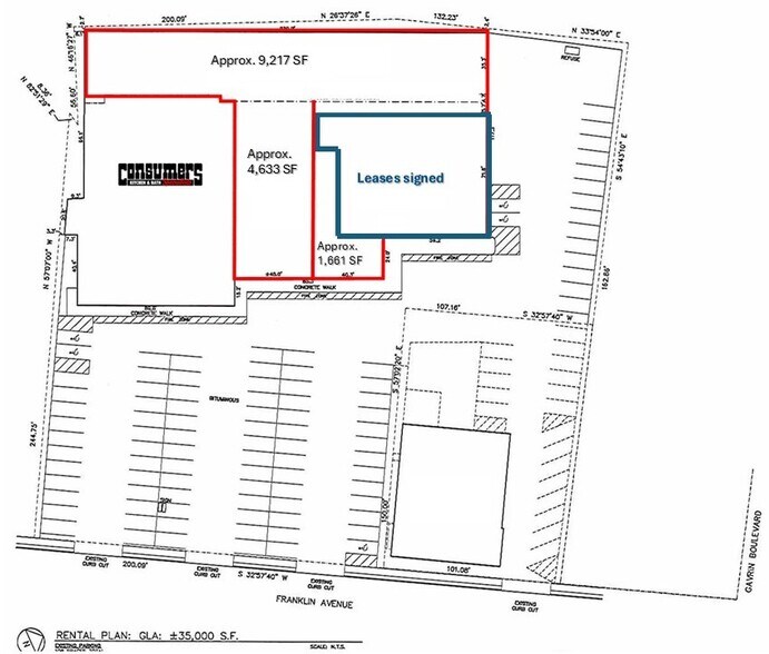 600 Franklin Ave, Franklin Square, NY à louer - Plan de site - Image 2 de 3