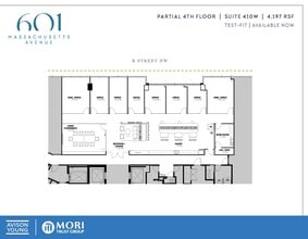 601 Massachusetts Ave NW, Washington, DC à louer Plan d’étage- Image 1 de 2