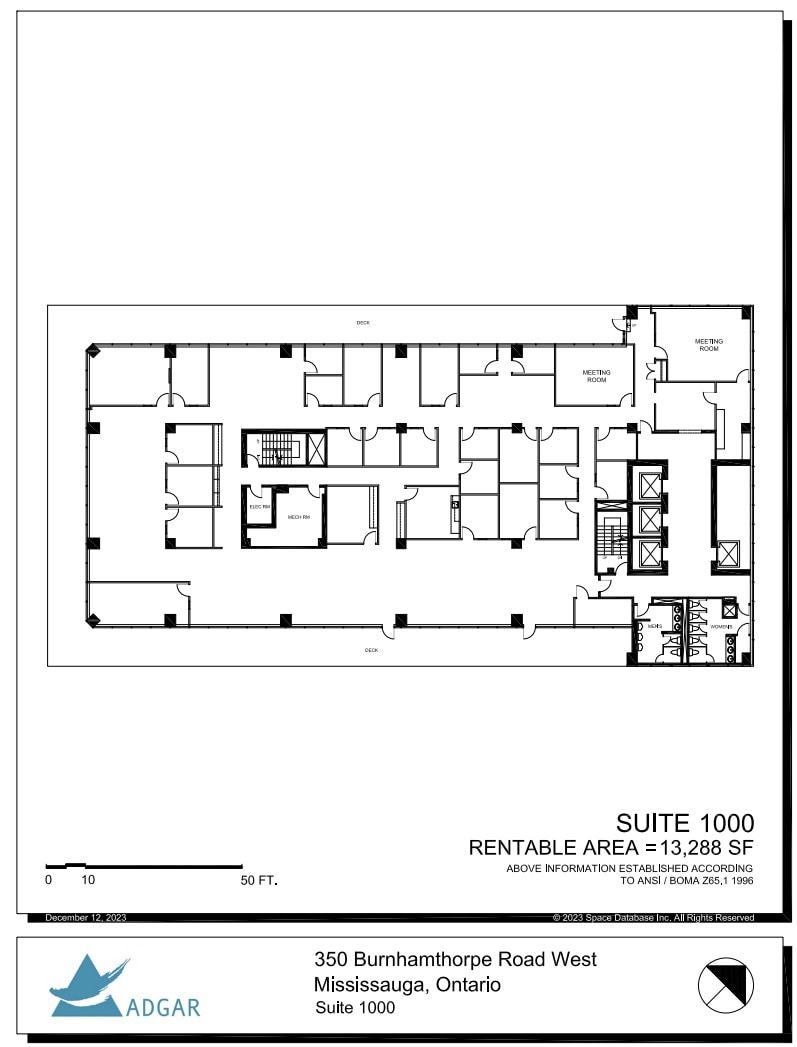 350 Burnhamthorpe Rd W, Mississauga, ON for lease Floor Plan- Image 1 of 1