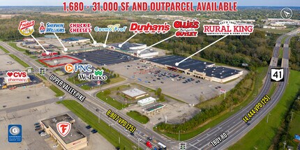 1510-1608 Upper Valley Pike, Springfield, OH - Aerial  map view - Image1