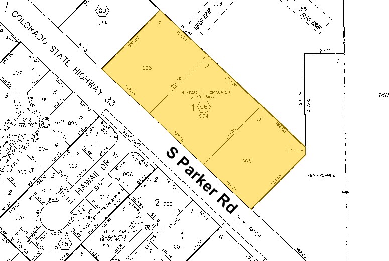 1602 S Parker Rd, Denver, CO à louer - Plan cadastral - Image 2 de 2
