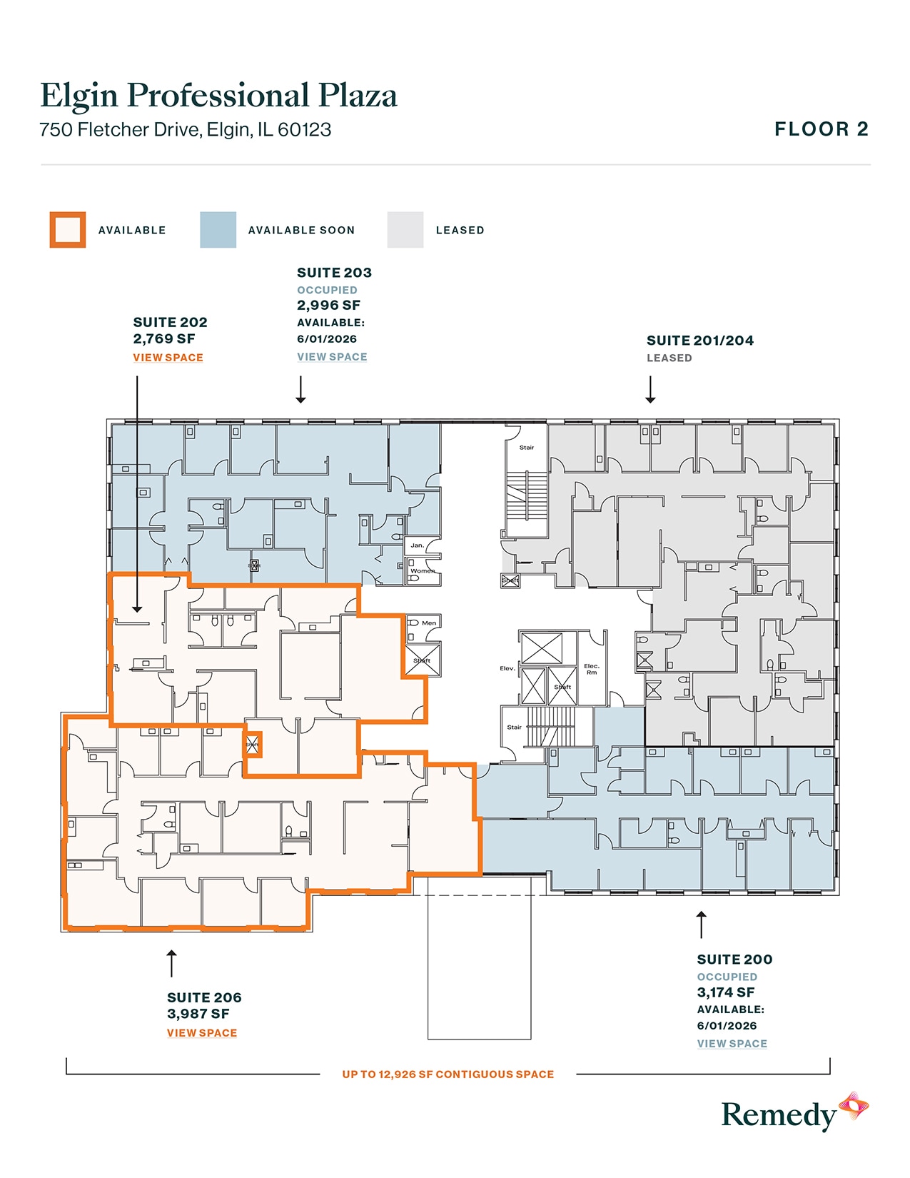 750 Fletcher Dr, Elgin, IL à louer Plan d’étage- Image 1 de 1