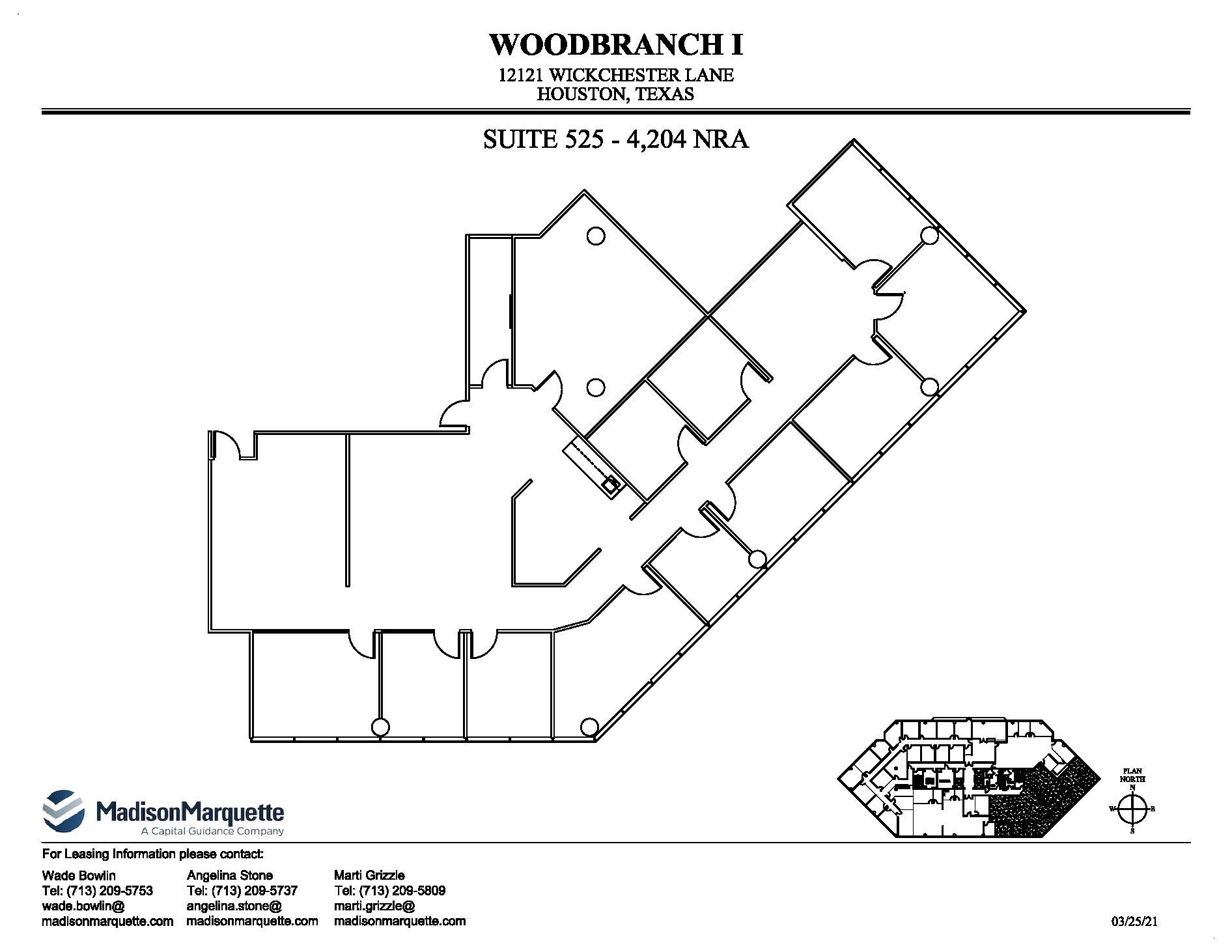 12121 Wickchester Ln, Houston, TX for lease Floor Plan- Image 1 of 1