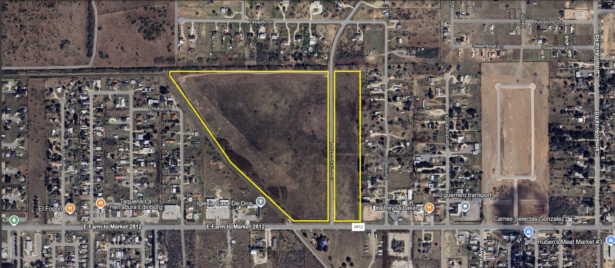 N. Cesar Chavez, Edinburg, TX for sale Aerial- Image 1 of 3