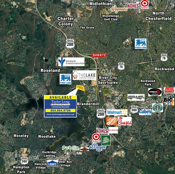 2901-2917 Fox Chase Ln, Midlothian, VA à vendre - Aérien - Image 3 de 4