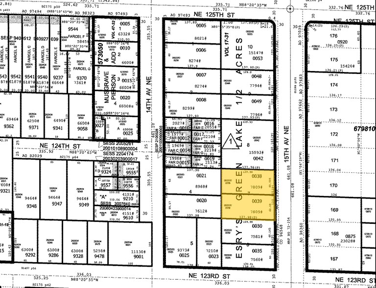 12317 15th Ave NE, Seattle, WA for lease - Plat Map - Image 1 of 5