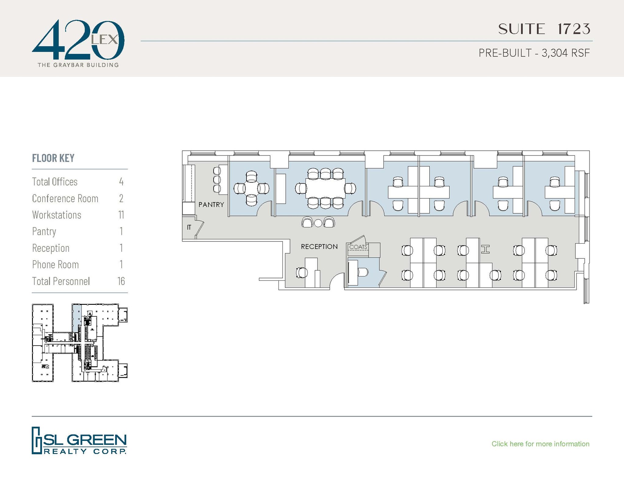 420 Lexington Ave, New York, NY à louer Plan d’étage- Image 1 de 1