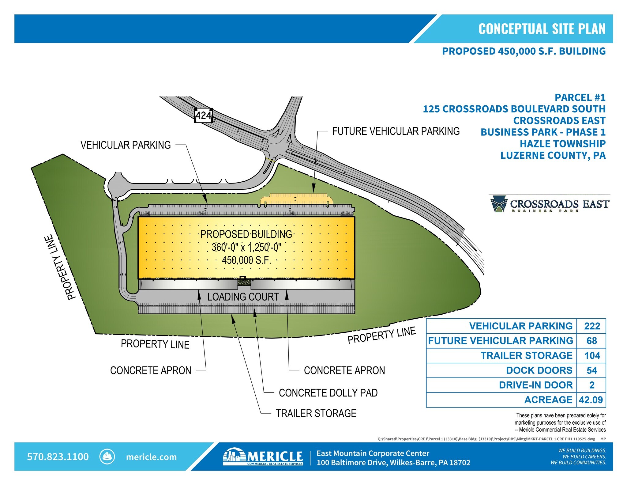 Route 424, Hazleton, PA à louer Plan de site- Image 1 de 3