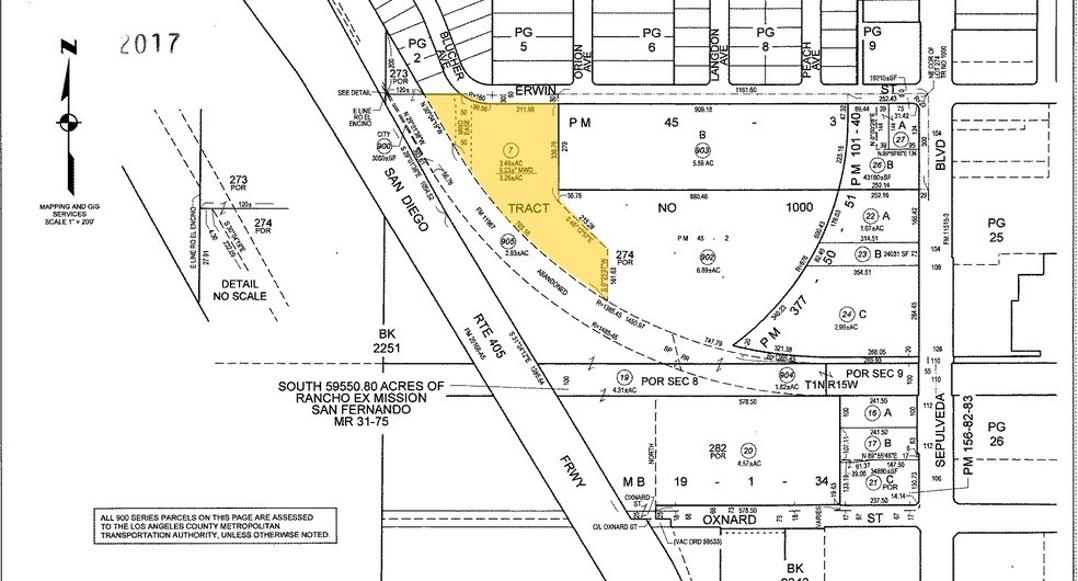 15500 Erwin St, Van Nuys, CA à louer - Plan cadastral - Image 3 de 4