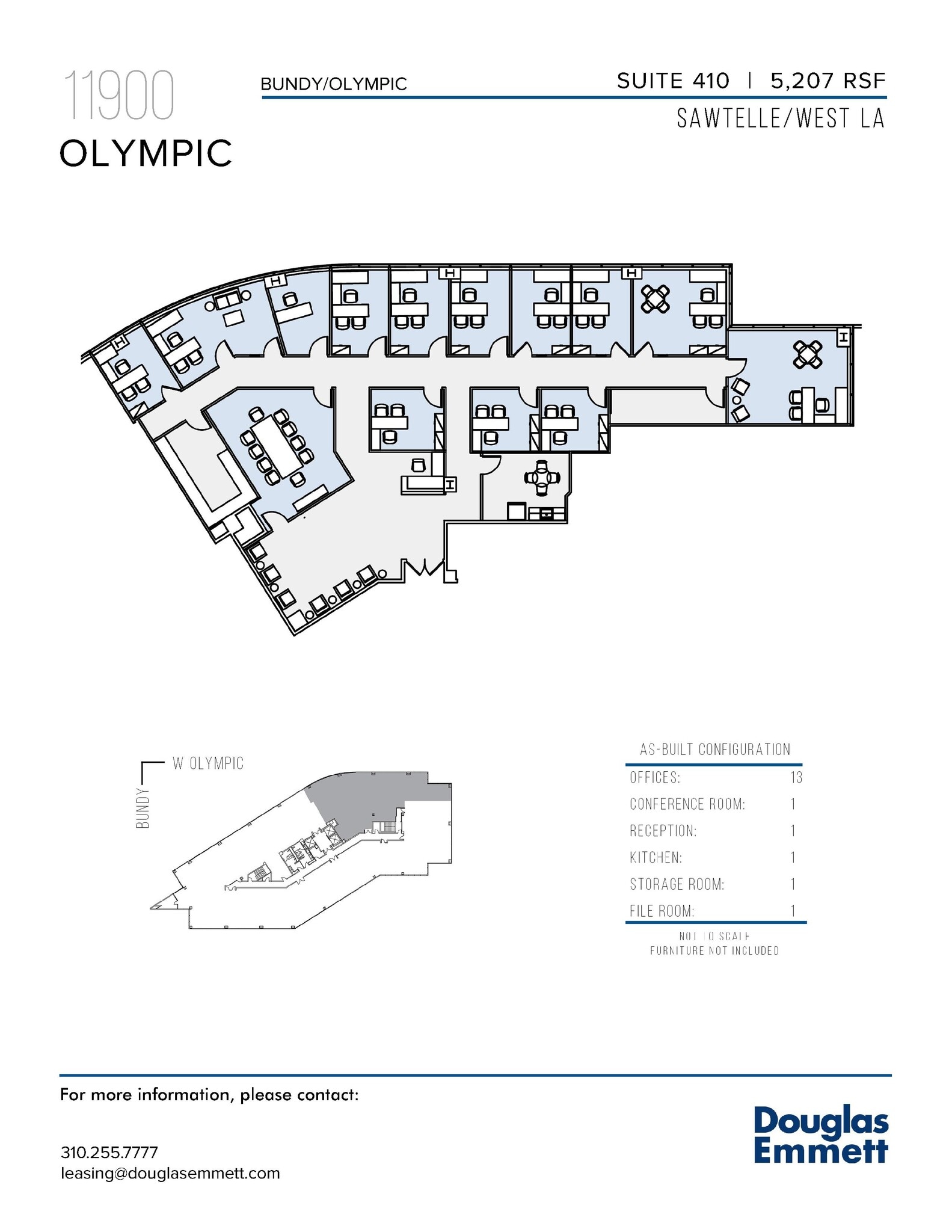11900 W Olympic Blvd, Los Angeles, CA à louer Plan d’étage- Image 1 de 1