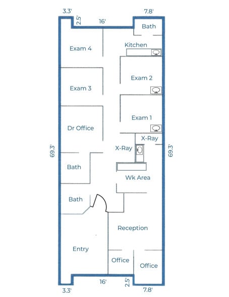 4824 E Baseline Rd, Mesa, AZ for lease - Floor Plan - Image 2 of 7