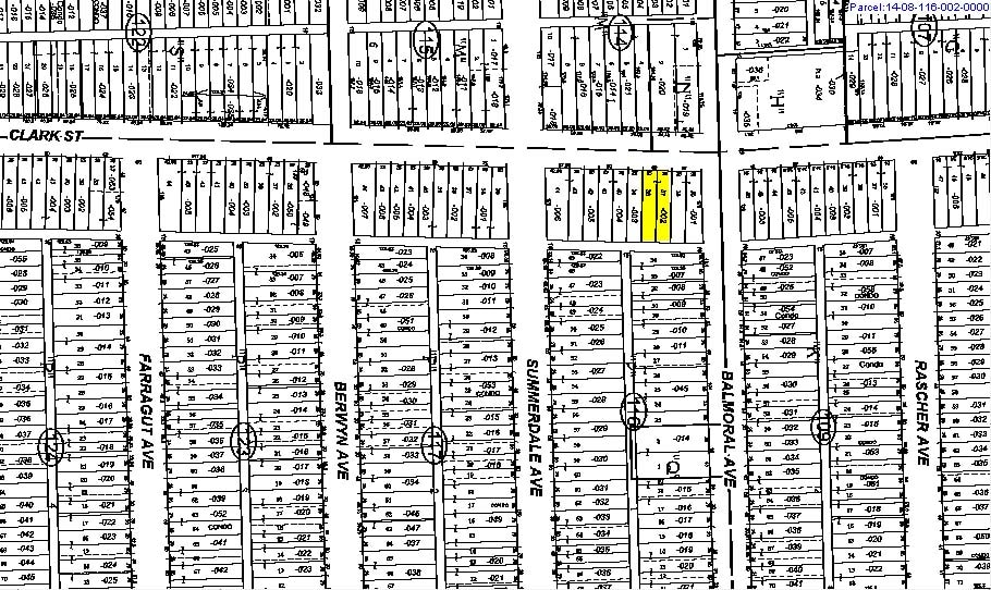 5349-5351 N Clark St, Chicago, IL for sale - Plat Map - Image 3 of 3