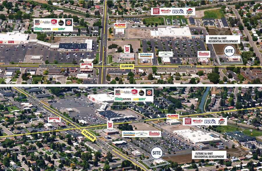 455 N Woodruff Ave, Idaho Falls, ID for lease - Aerial - Image 2 of 2
