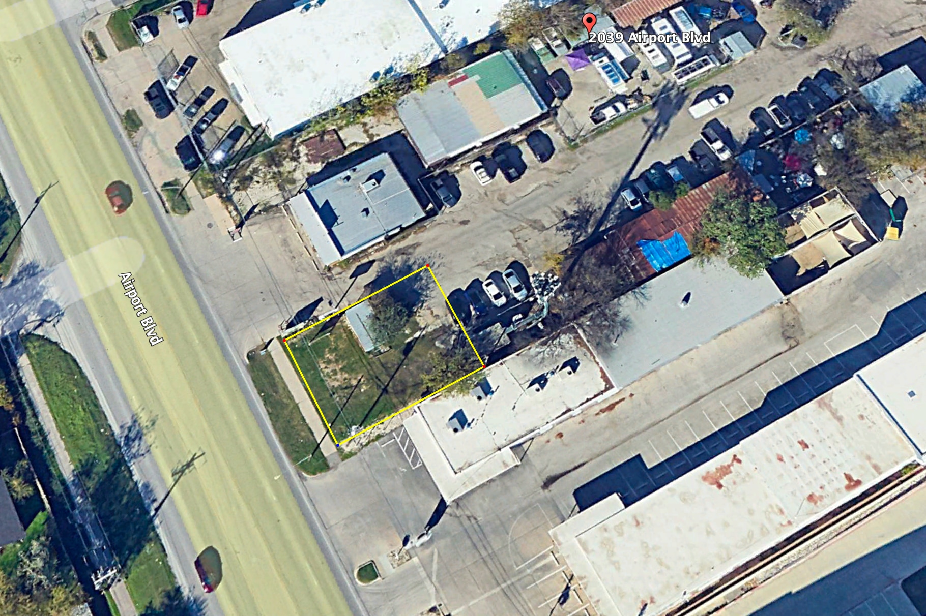 2039 Airport Blvd, Austin, TX for lease Aerial- Image 1 of 1