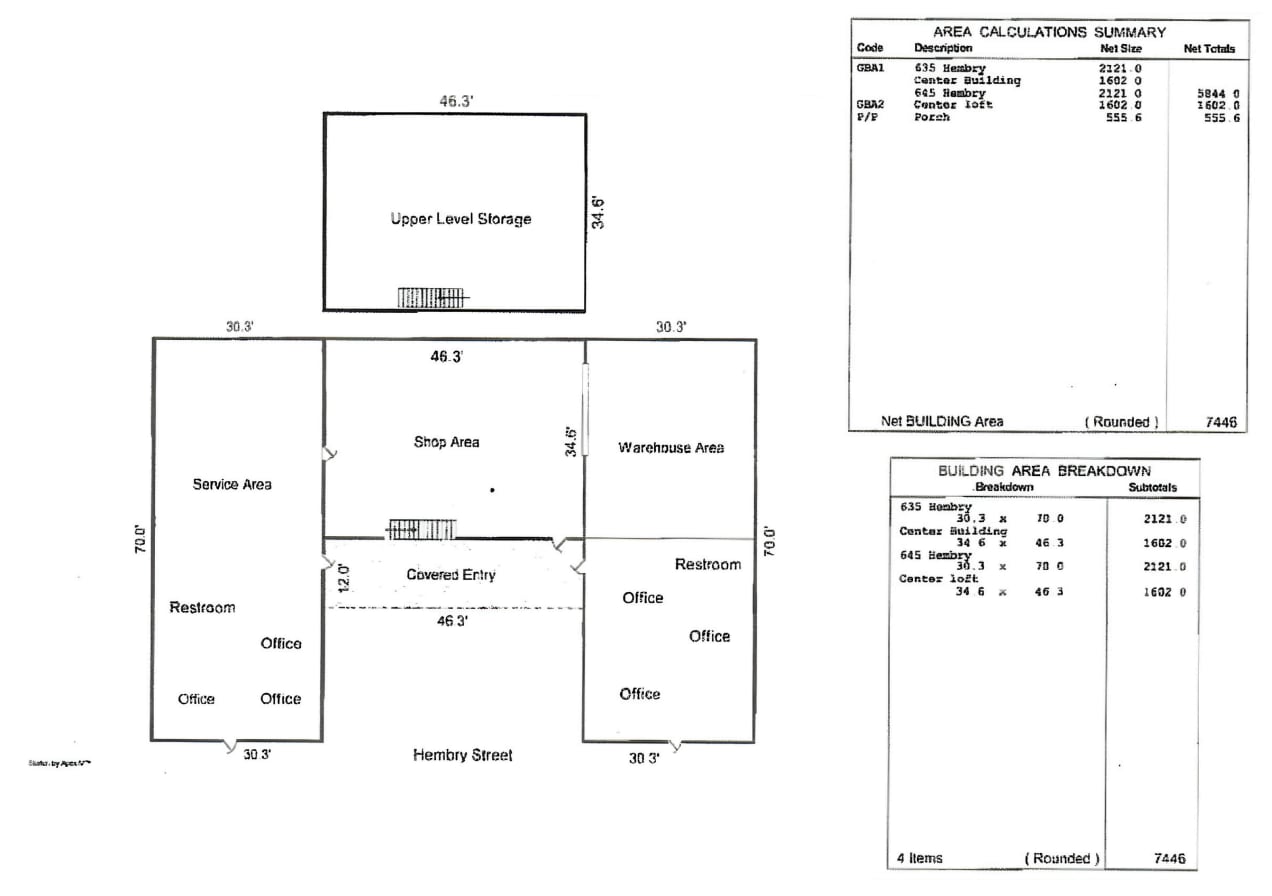 635-645 Hembry St, Lewisville, TX à vendre Plan d’étage- Image 1 de 1
