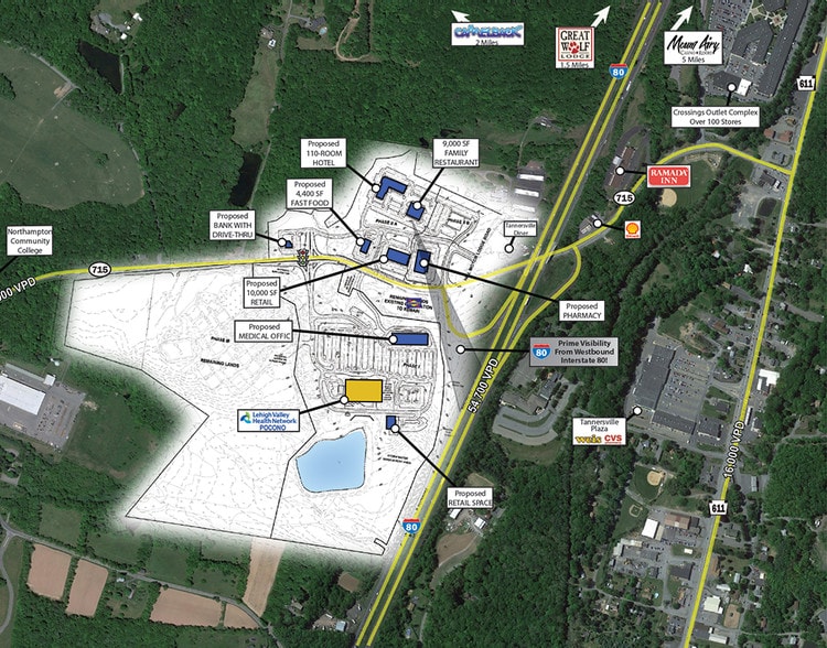 Route 715 & Interstate 80, Tannersville, PA à louer - Photo du bâtiment - Image 1 de 2