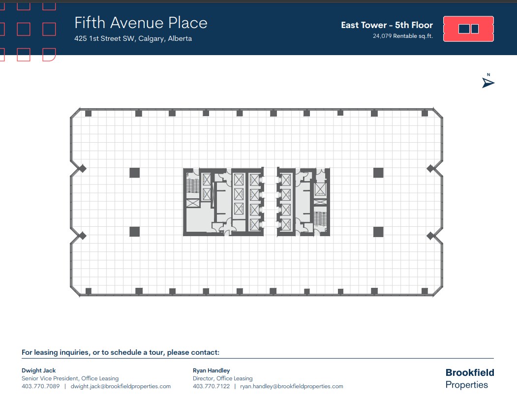 237 4th Ave SW, Calgary, AB for lease Floor Plan- Image 1 of 1