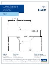 7700 San Felipe St, Houston, TX for lease Floor Plan- Image 1 of 1