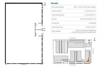 5421 11th St NE, Calgary, AB à louer Plan d  tage- Image 1 de 1