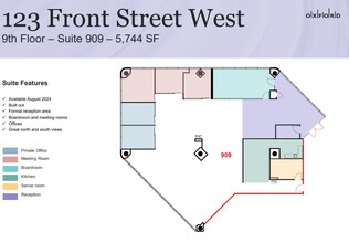 123 Front St W, Toronto, ON for lease Floor Plan- Image 1 of 1