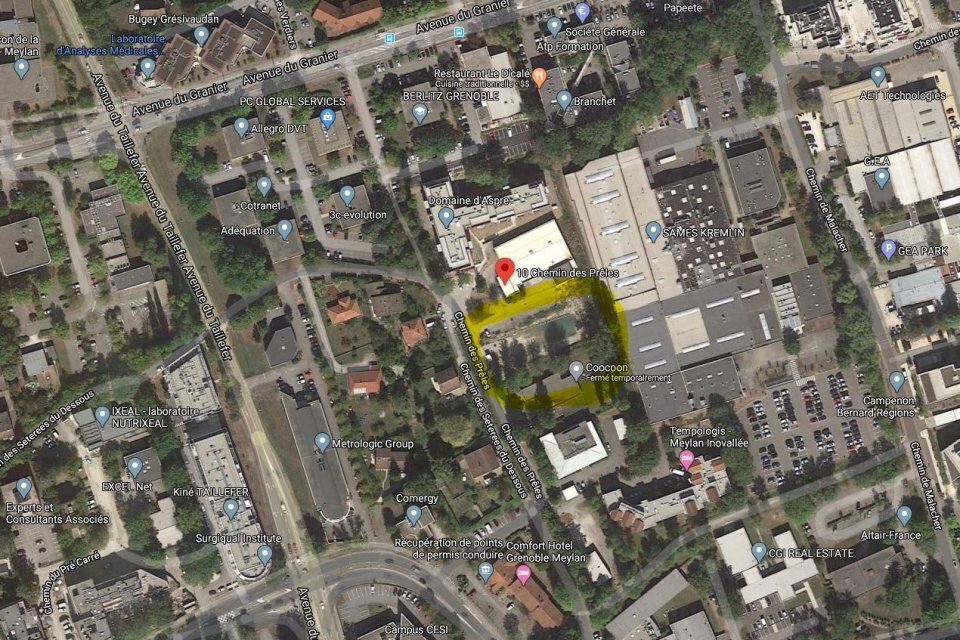 Office in Meylan for lease Aerial- Image 1 of 2