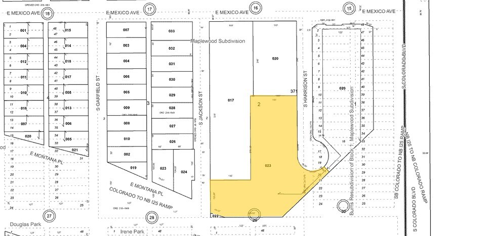 1777 S Harrison St, Denver, CO à louer - Plan cadastral - Image 3 de 16