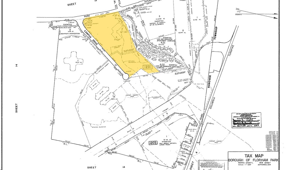 200 Campus Dr, Florham Park, NJ à vendre - Plan cadastral - Image 1 de 1