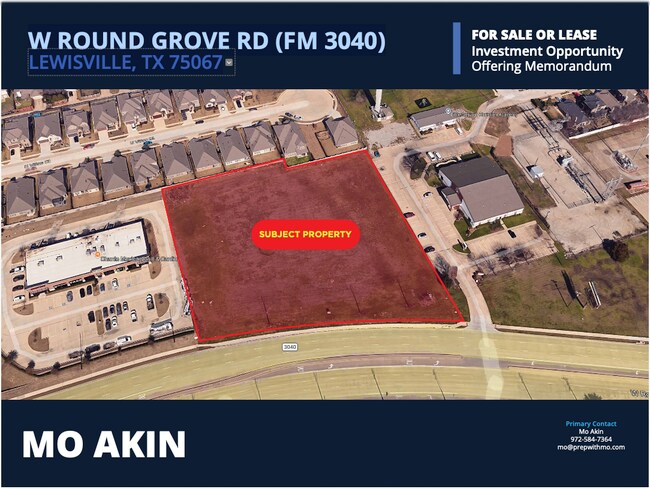 Plus de détails pour TBD W Round Grove Rd, Lewisville, TX - Terrain à louer