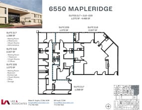 6550 Mapleridge St, Houston, TX à louer Plan d’étage- Image 2 de 2