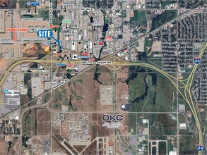5700 SW 36th St, Oklahoma City, OK - AERIAL  map view