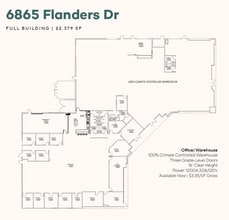 6815 Flanders Dr, San Diego, CA for lease Floor Plan- Image 1 of 1