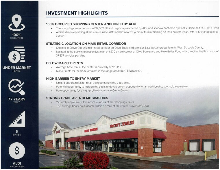 11733-11745 Olive Blvd, Creve Coeur, MO à vendre - Photo du bâtiment - Image 3 de 9