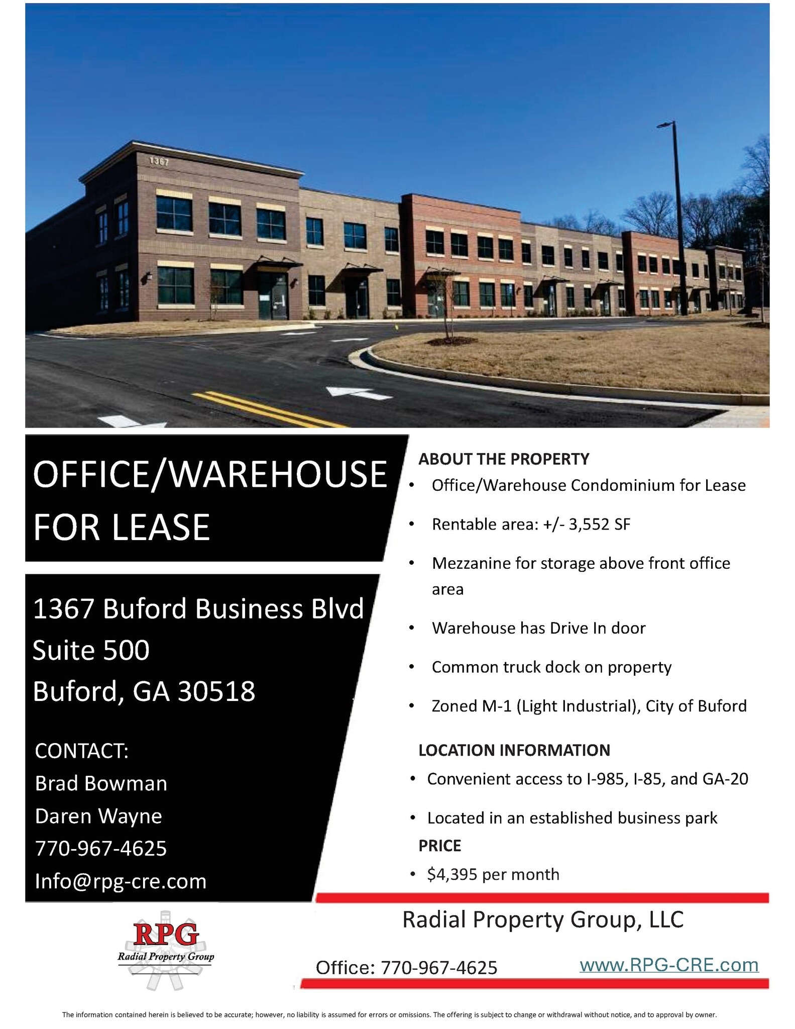 1367 Buford Business Blvd, Buford, GA for lease Building Photo- Image 1 of 2