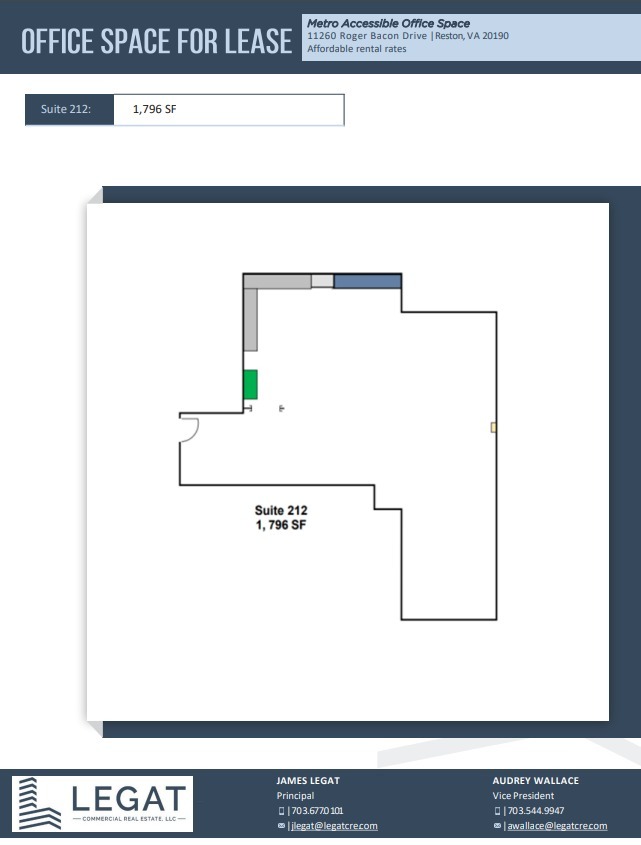 11260 Roger Bacon Dr, Reston, VA for lease Floor Plan- Image 1 of 1