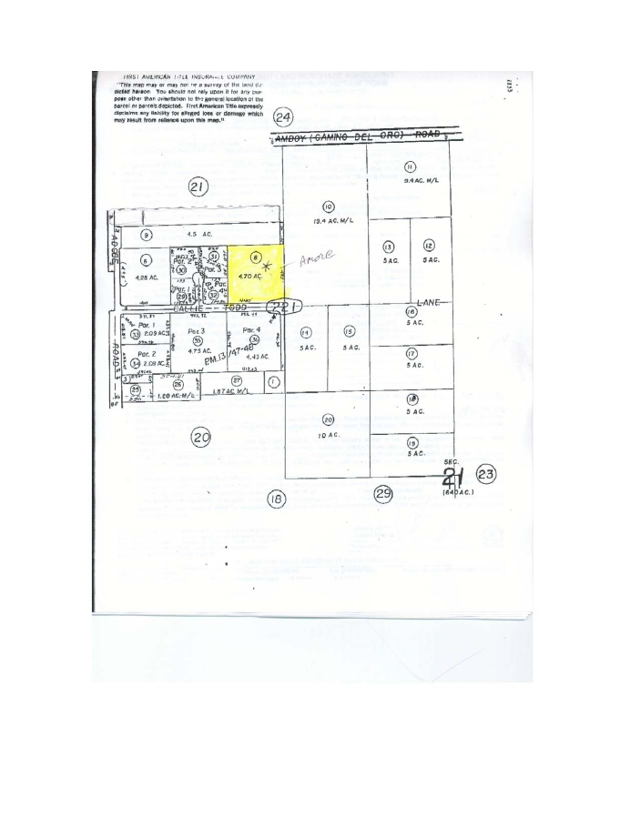 Calle Todd Ln, Twentynine Palms, CA à vendre Plan cadastral- Image 1 de 7