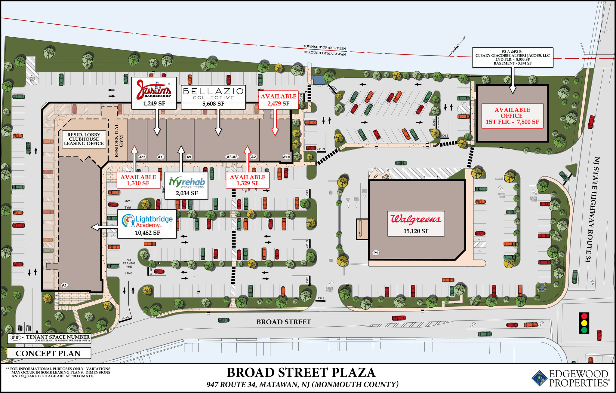 Route 34 & Broad St, Matawan, NJ for lease Site Plan- Image 1 of 6