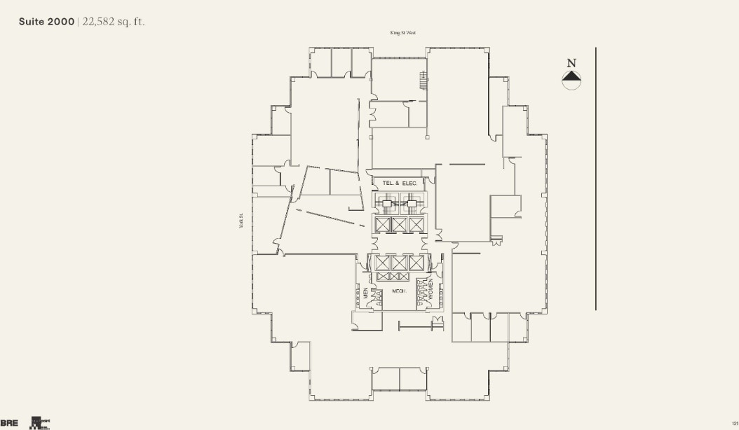 121 King St W, Toronto, ON for lease Floor Plan- Image 1 of 2
