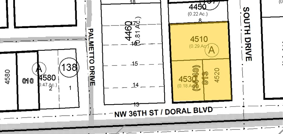 5201-5271 NW 36th St, Miami, FL à vendre - Plan cadastral - Image 1 de 1