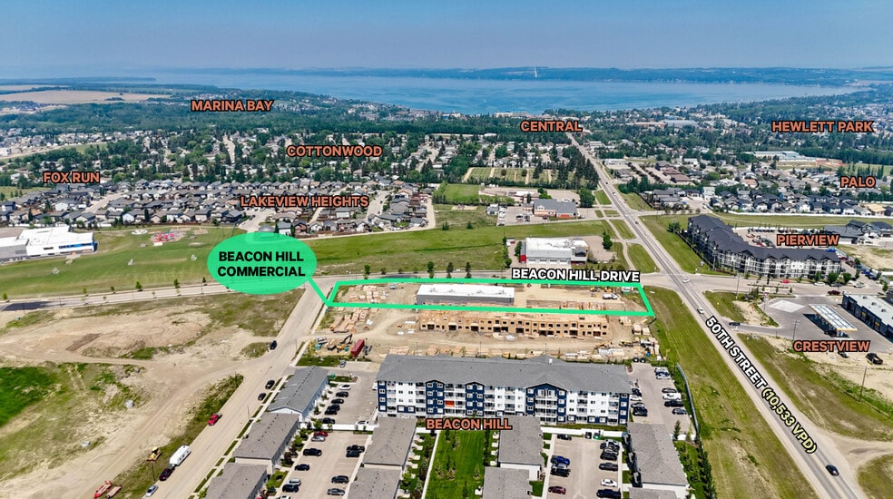 1 Beacon Hill Dr, Sylvan Lake, AB for lease - Aerial - Image 3 of 6