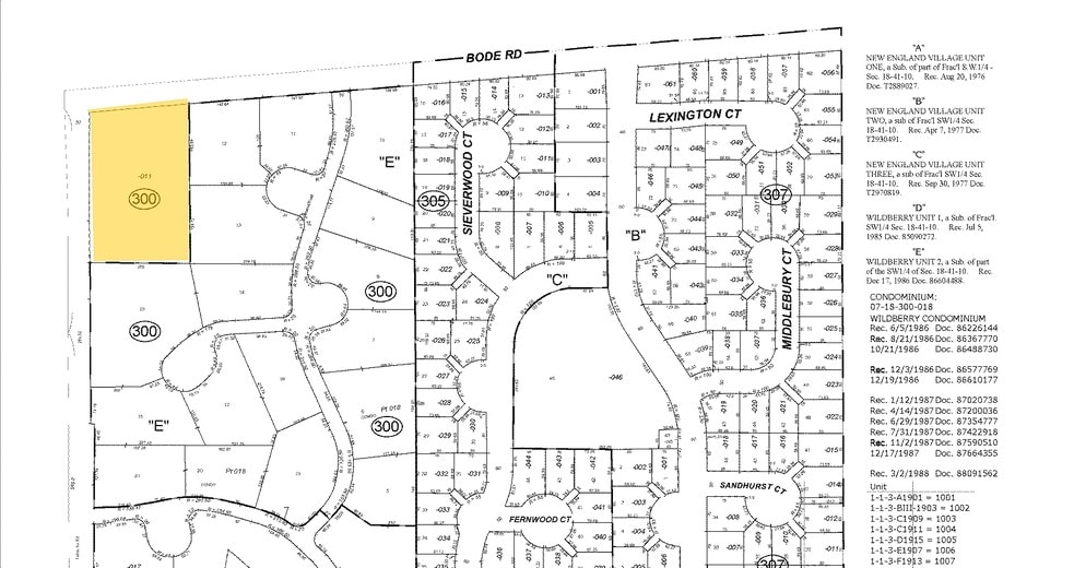 275-305 N Barrington Rd, Streamwood, IL à louer - Plan cadastral - Image 2 de 4