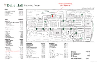 600 Long Point Rd, Mount Pleasant, SC à louer Plan de site- Image 1 de 1