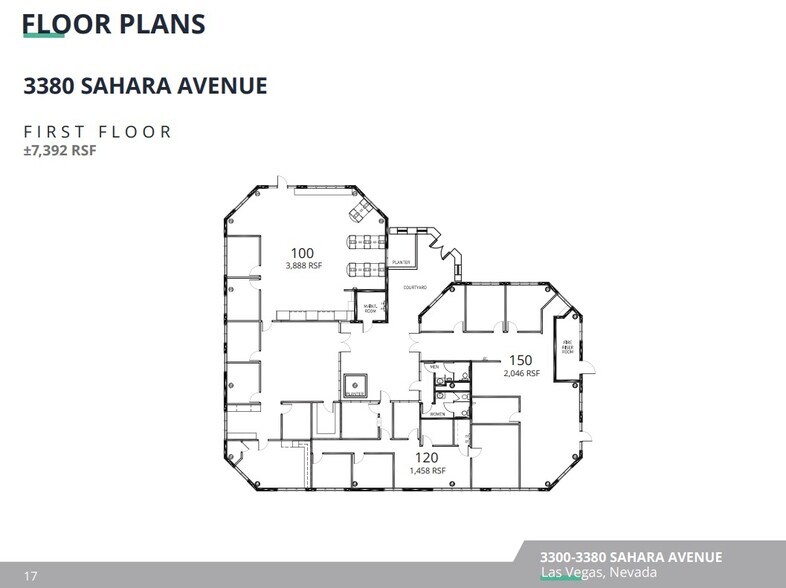 3380 W Sahara Ave, Las Vegas, NV à vendre - Plan d’étage - Image 2 de 2