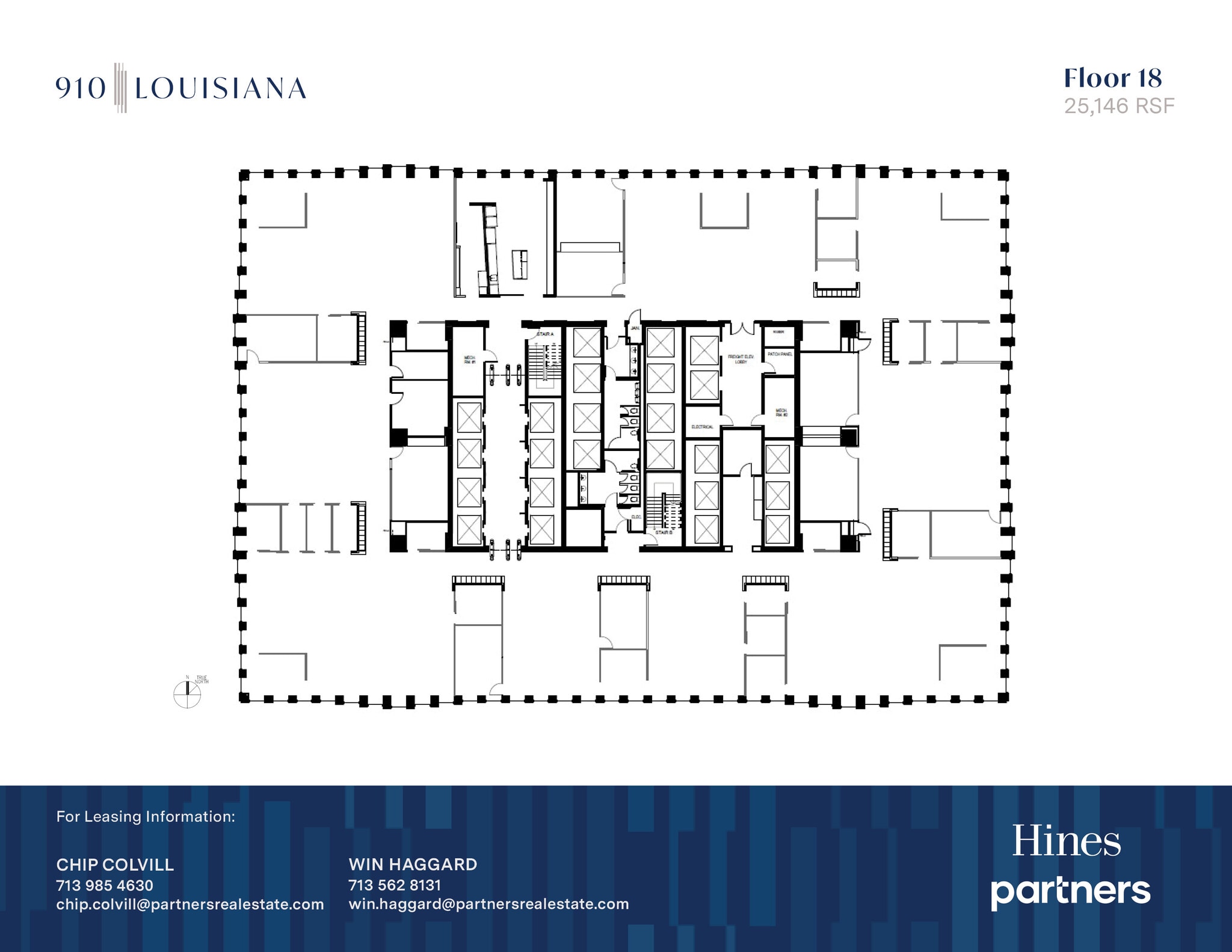 910 Louisiana St, Houston, TX à louer Plan d’étage- Image 1 de 1