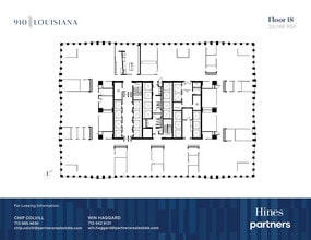 910 Louisiana St, Houston, TX à louer Plan d’étage- Image 1 de 1