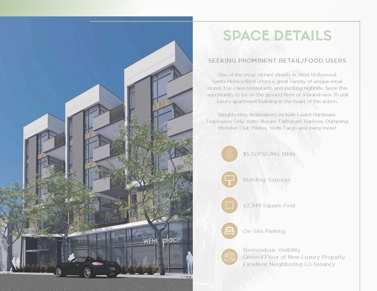 7428 Santa Monica Blvd, West Hollywood, CA for lease - Building Photo - Image 2 of 7