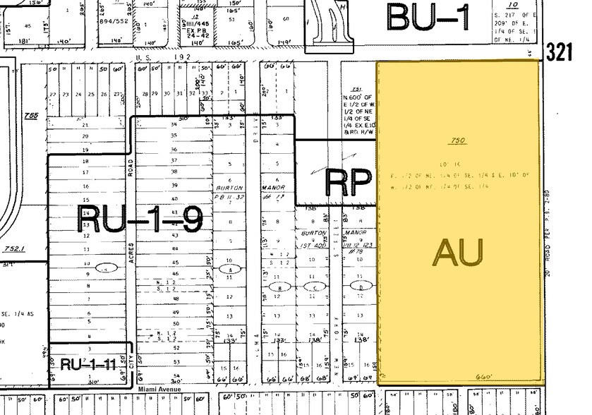 3865 W New Haven Ave, Melbourne, FL for sale - Plat Map - Image 2 of 3