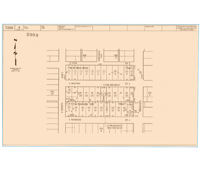 3245 E Wilton St, Long Beach, CA for sale - Plat Map - Image 2 of 2