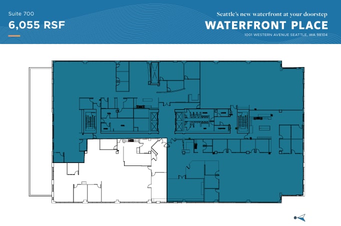 1001-1011 Western Ave, Seattle, WA à louer Plan d’étage- Image 1 de 1