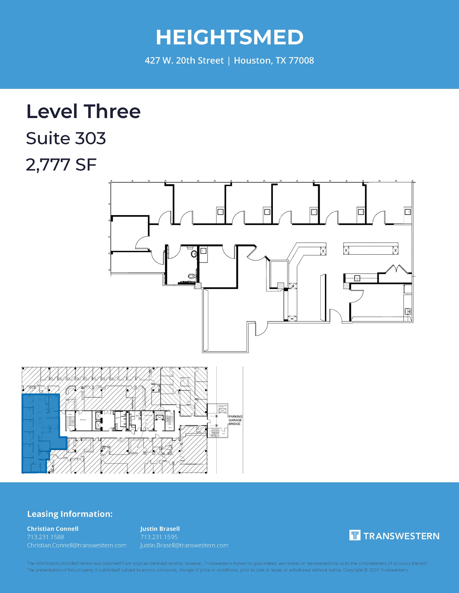 427 W 20th St, Houston, TX à louer Plan d’étage- Image 1 de 1