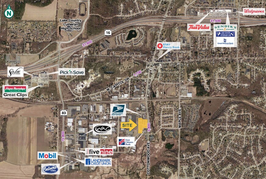 505-525 Cottonwood Ave, Hartland, WI à louer - Photo du bâtiment - Image 2 de 10